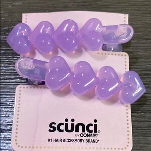 Purple Heart Hair Salon Clips